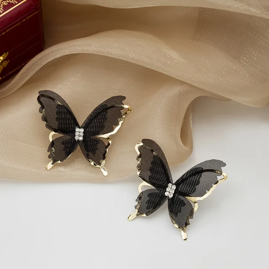 Artificial Gold Plated Korean Style Butterfly Earrings Titliya