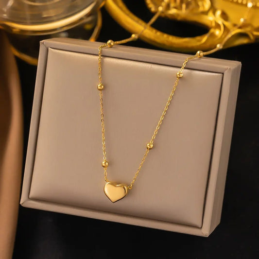 Mini Balls Heart Pendant Necklace Titliya