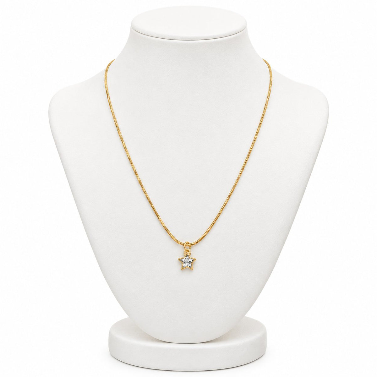 TITLIYA Korean Style Gold Mini Star Pendant Necklace