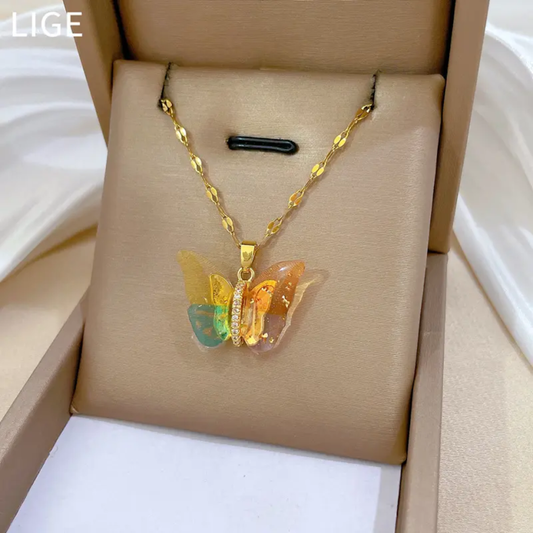 Colourful Butterfly Pendant for Girls Titliya