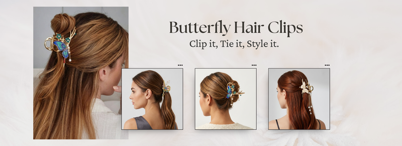 Butterfly Hair Clips - TITLIYA