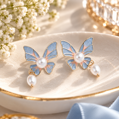 TITLIYA Korean Unique Butterfly Earrings
