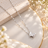 TITLIYA Korean Silver Butterfly Pendant Necklace
