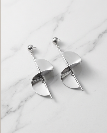 Modern Geometric Drop Earrings