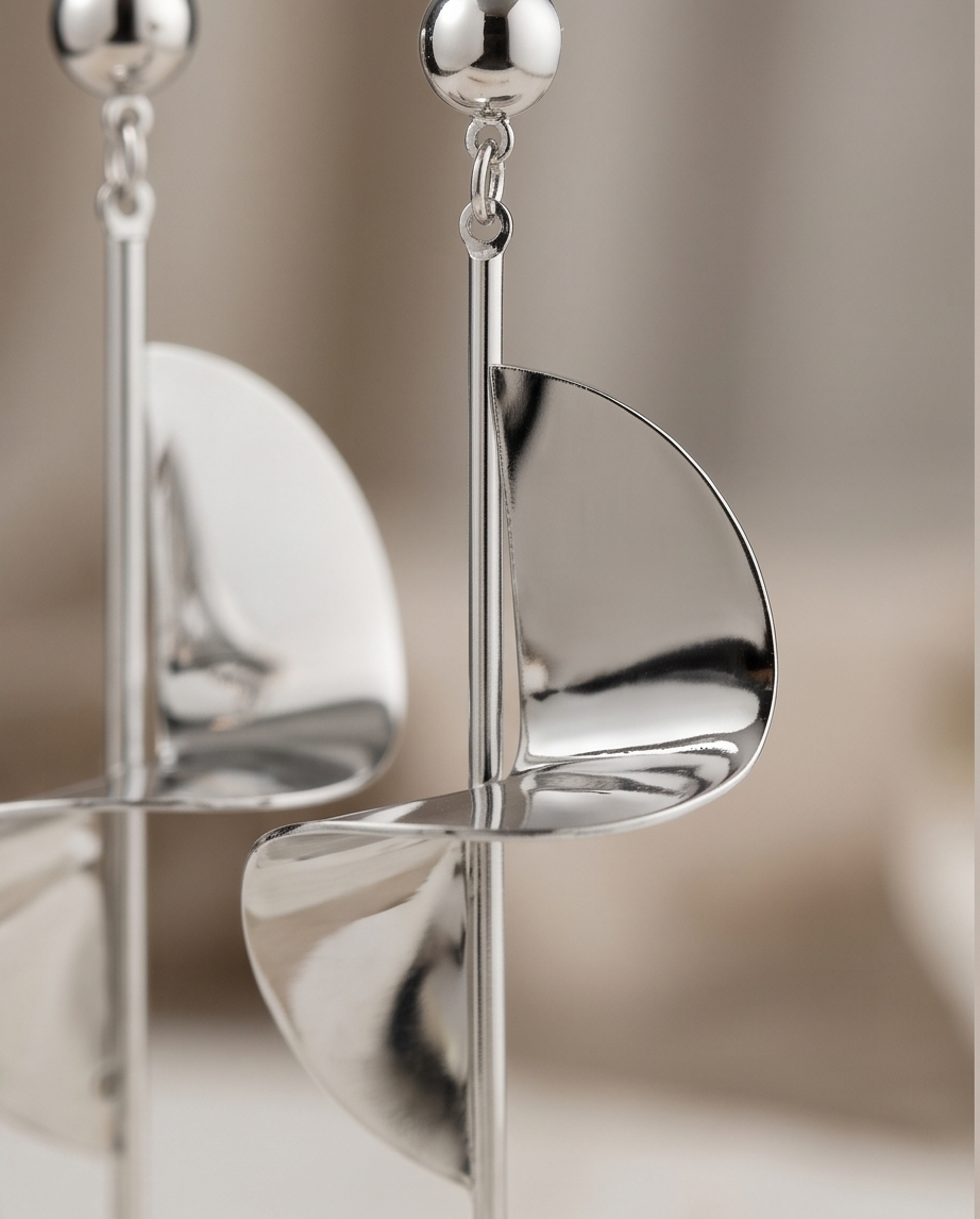 Modern Geometric Drop Earrings