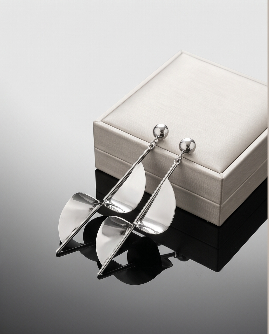 Modern Geometric Drop Earrings