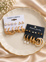 TITLIYA Korean Earrings Combo Set of 12 Pairs
