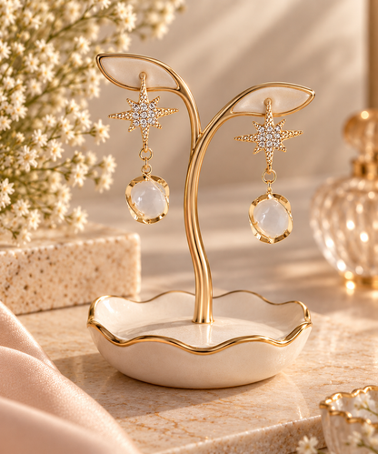 TITLIYA Korean Style Star Drop Earrings for Women