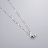TITLIYA Korean Silver Butterfly Pendant Necklace