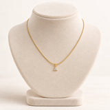 TITLIYA Korean Style Gold Mini Triangle Crystal Pendant Necklace  For Women