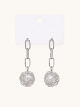 TITLIYA Korean Silver Chain Dangle Earrings
