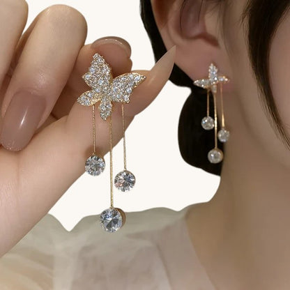 TITLIYA Korean Earrings Combo Set of 4 – Anti-Tarnish Pearl, Crystal & Floral Earrings