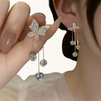 TITLIYA Korean Earrings Combo Set of 4 – Anti-Tarnish Pearl, Crystal & Floral Earrings