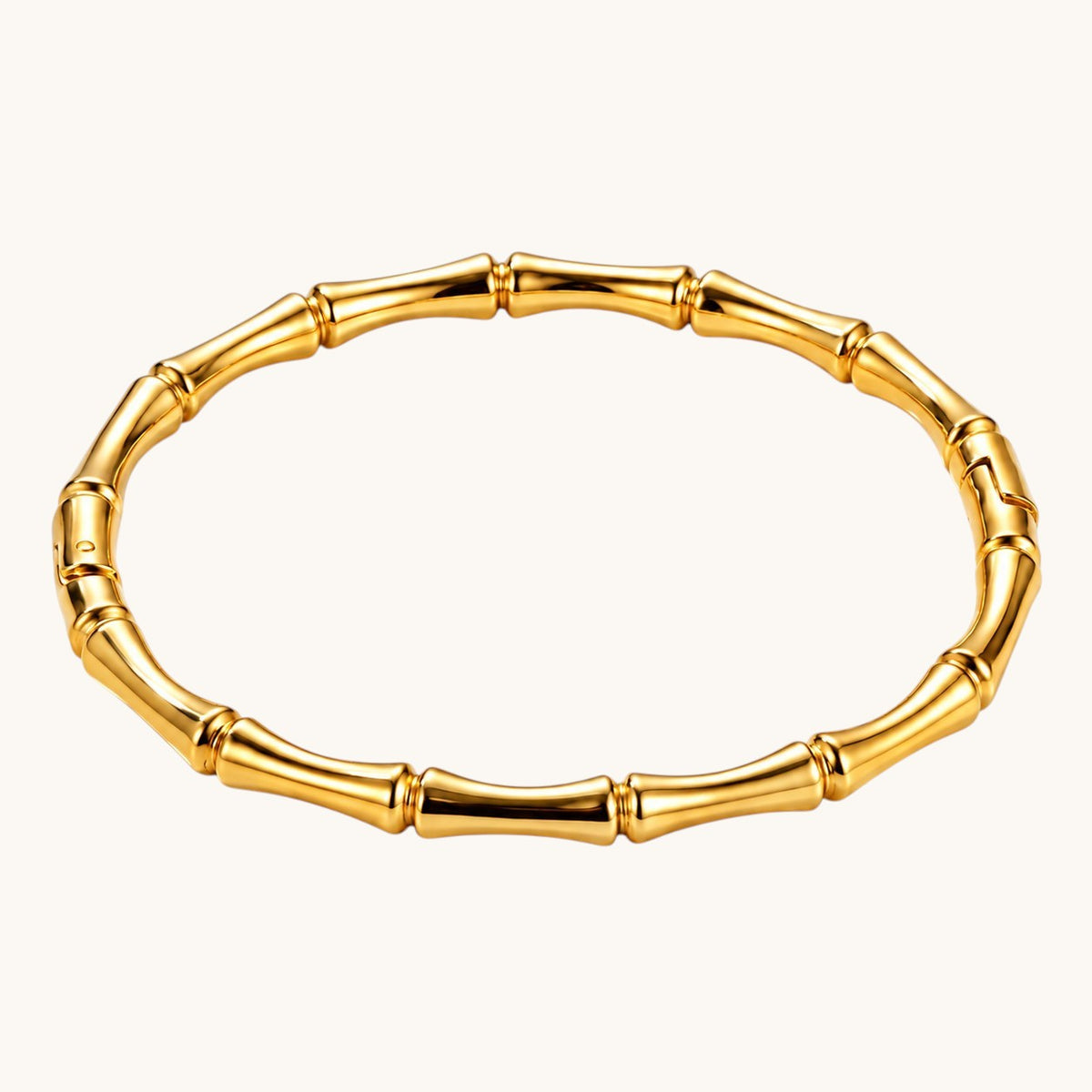 TITLIYA Korean Style Gold Tone Bamboo Bracelet for Women