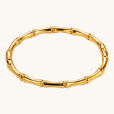 TITLIYA Korean Style Gold Tone Bamboo Bracelet for Women