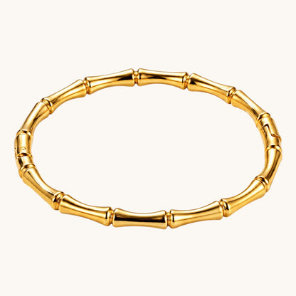 TITLIYA Korean Style Gold Tone Bamboo Bracelet for Women