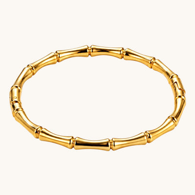 TITLIYA Korean Style Gold Tone Bamboo Bracelet for Women