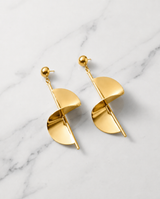 TITLIYA Korean Geometric Silver Drop Earrings