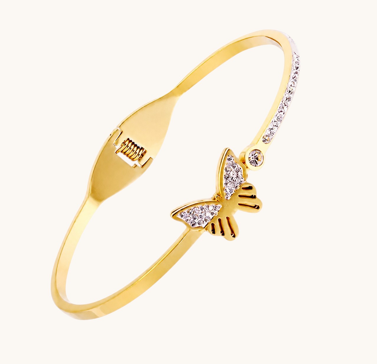 Gold Plated Butterfly Bracelet Titliya