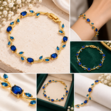 TITLIYA Korean Blue Stone Tulip Bracelet For Women