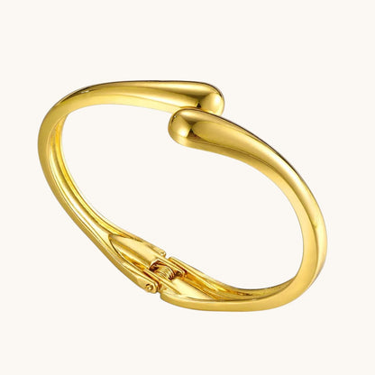 Minimalist Gold Plated Open Cuff Bracelet TITLIYA