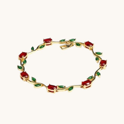 Red/Green Tulip Bracelet Titliya