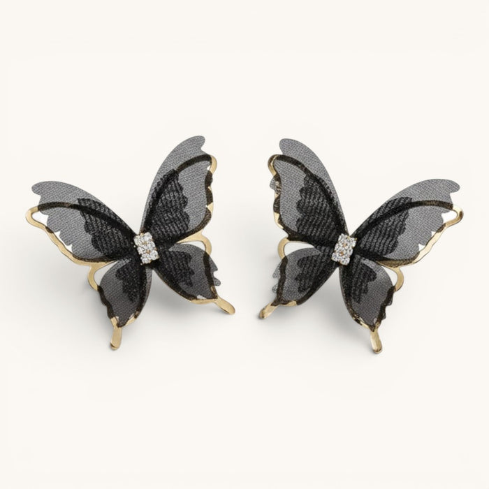 Artificial Gold Plated Korean Style Butterfly Earrings Titliya