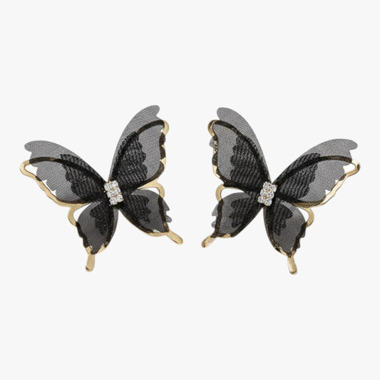 Artificial Gold Plated Korean Style Butterfly Earrings Titliya