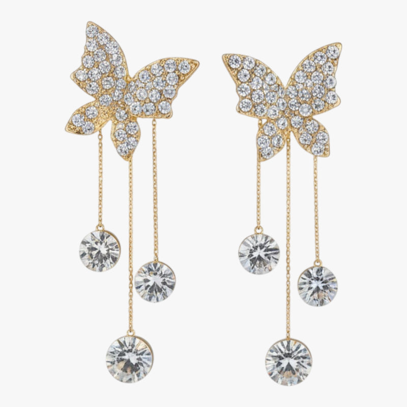 Butterfly Dangle Earrings (Korean Style)
