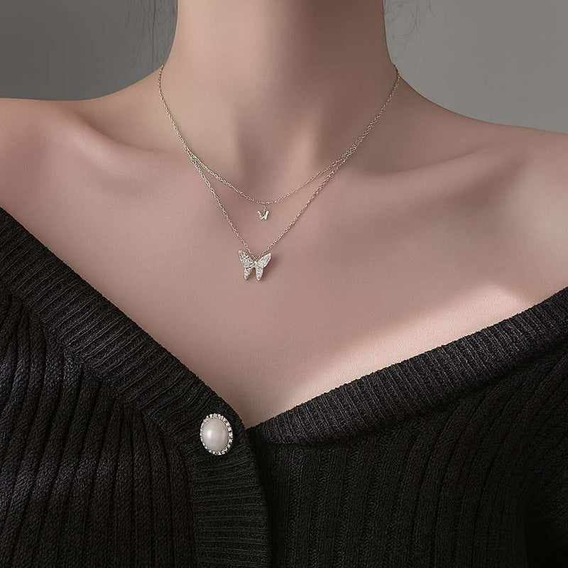 Delicate Butterfly Chain Necklace