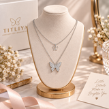 TITLIYA Korean Delicate Butterfly Chain Necklace