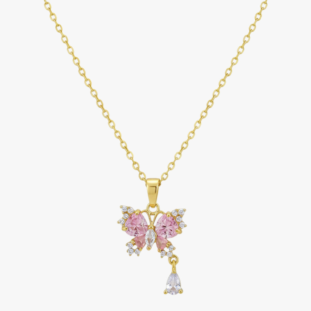 Enchanted Artificial Diamond Butterfly Necklace Titliya