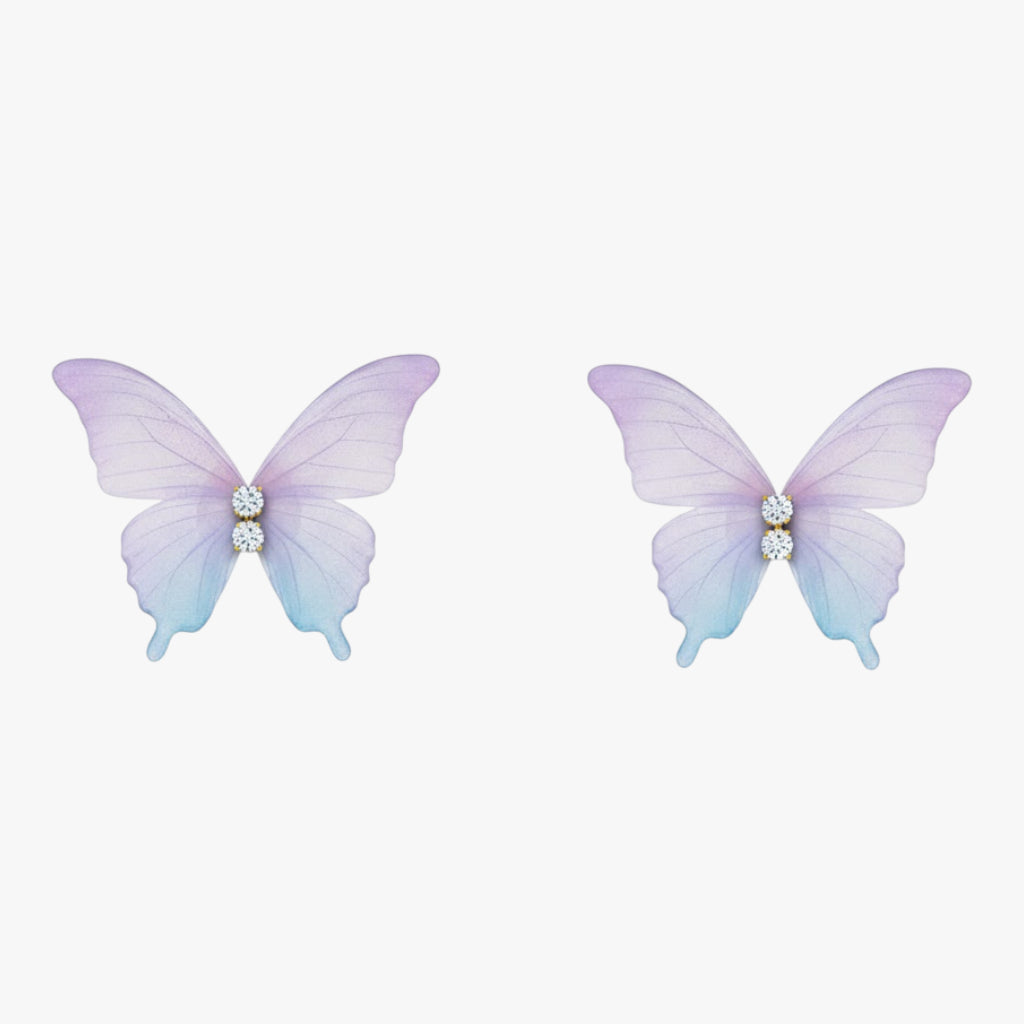 Feather-Light Butterfly Stud Earrings Titliya