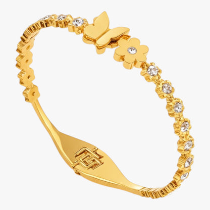 Gold Plated Butterfly Shape Premium Bracelet Titliya