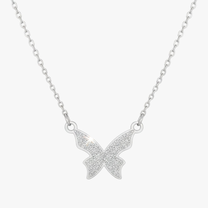 Hallmark Stainless Steel Butterfly Necklace