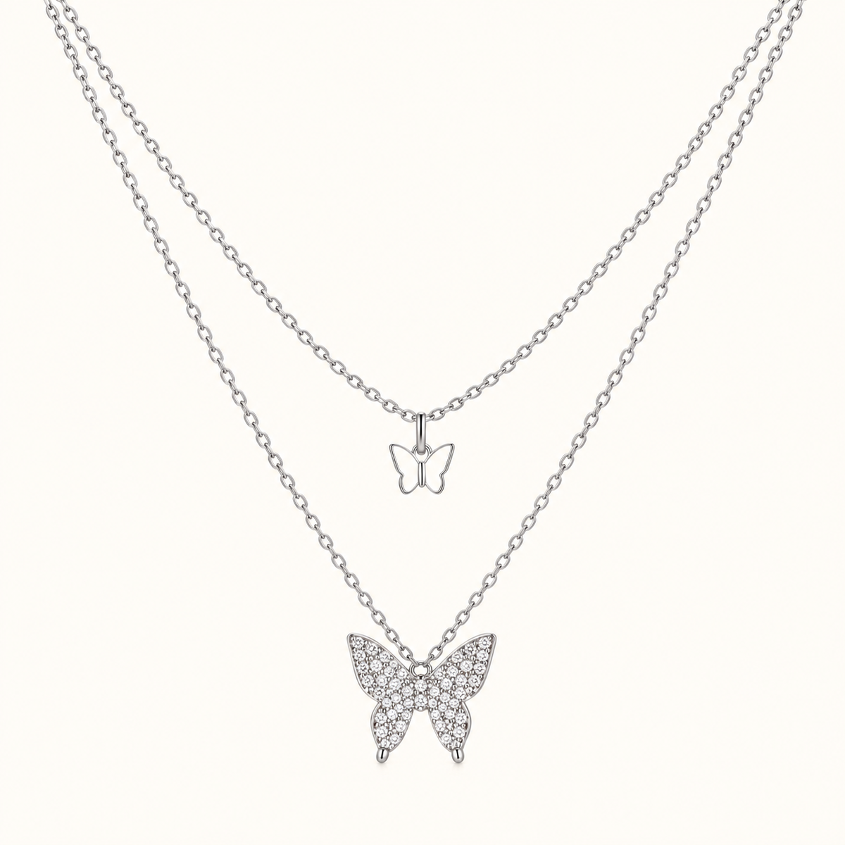 TITLIYA Korean Delicate Butterfly Chain Necklace