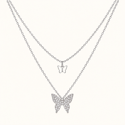TITLIYA Korean Delicate Butterfly Chain Necklace