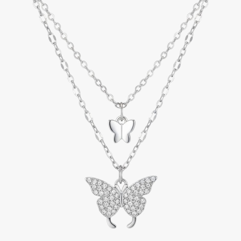 Mini Twin Butterfly Necklace