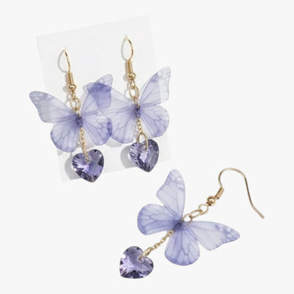Purple Butterfly Soft Korean earring Titliya