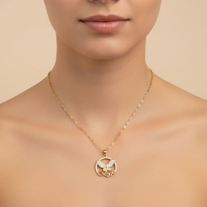 Stainless Steel Love Butterfly Pendant Titliya
