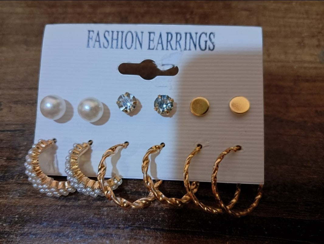 Six Pair Of Earrings Combo Titliya