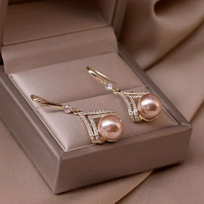 TITLIYA Korean Pearl Earrings Combo Set of 4 – Bow, Heart & Crystal Designs