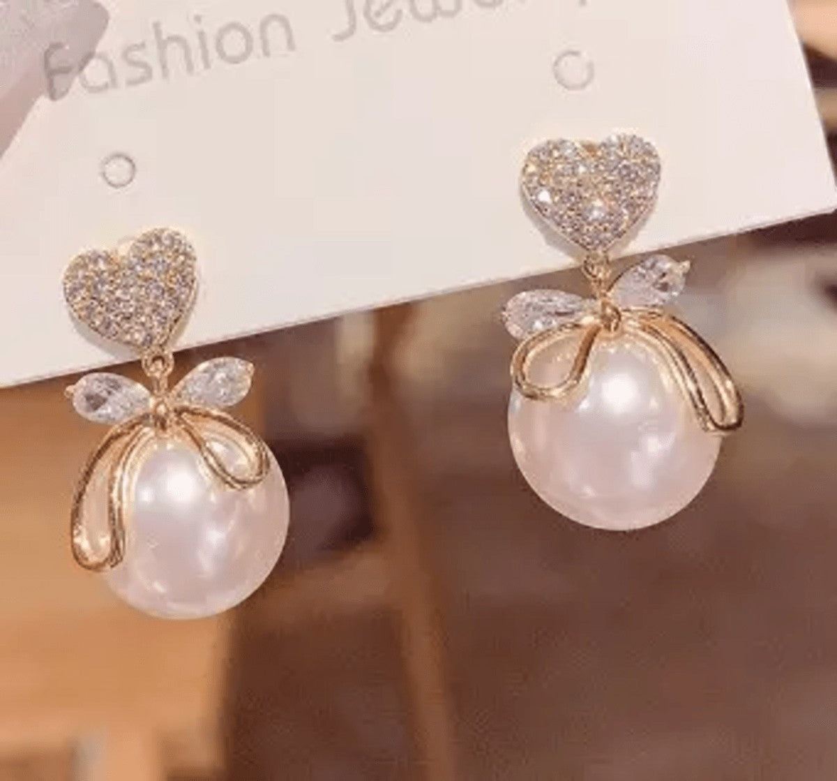 Heart Pearl Korean Earring Titliya