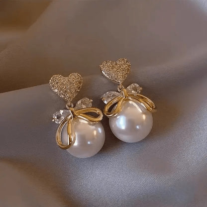 Heart Pearl Korean Earring Titliya