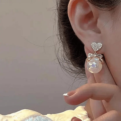 Heart Pearl Korean Earring Titliya