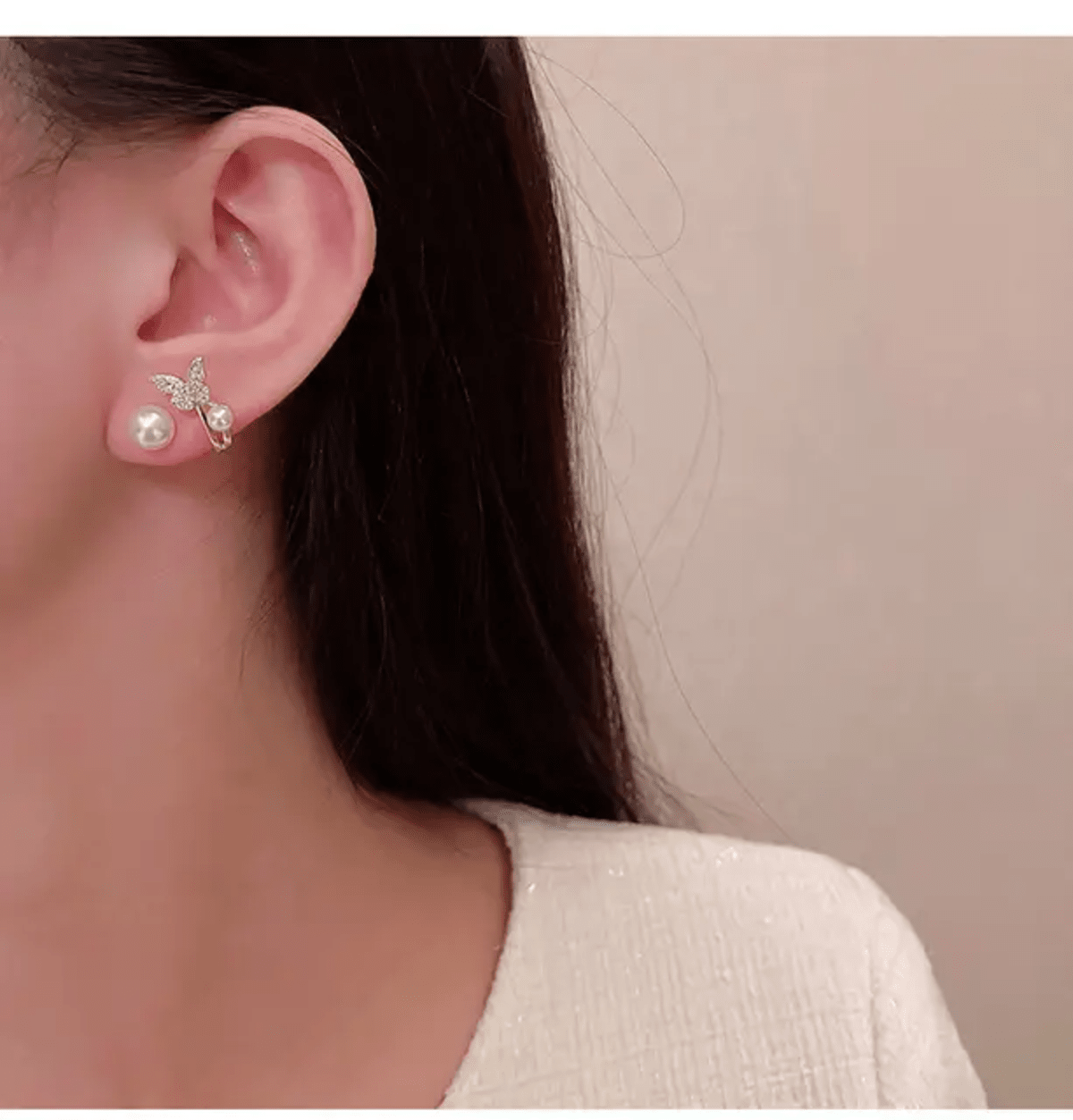 TITLIYA Korean Pearl Earrings Combo Set of 3 – Anti-Tarnish Bow & Crystal Earrings