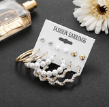 Set Of 6 Long Short Korean Earring Titliya