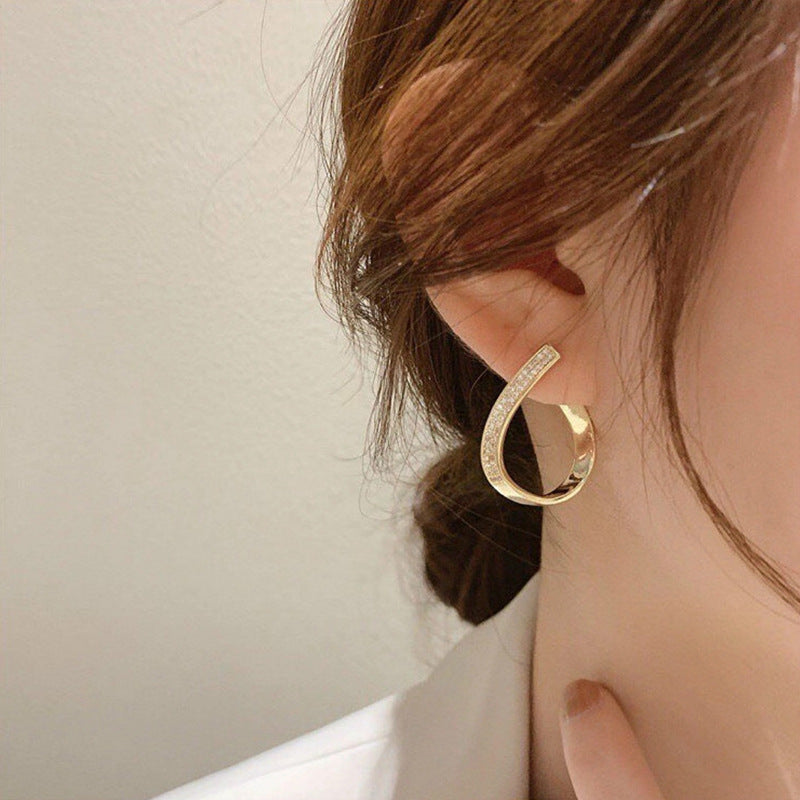 TITLIYA Korean Earrings Combo Set of 3 – Pearl, Rose & Crystal Anti-Tarnish Earrings