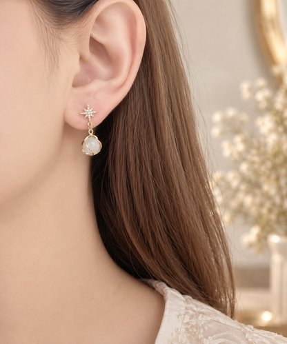 TITLIYA Korean Style Star Drop Earrings for Women