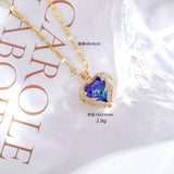 Gold Plated Blue Herat Stone Necklace Titliya